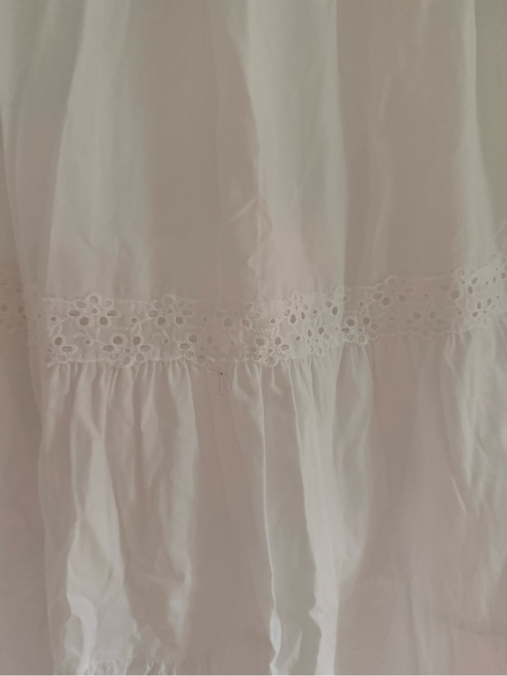 NWT White Tiered Maxi Skirt size M - Picture 2 of 7
